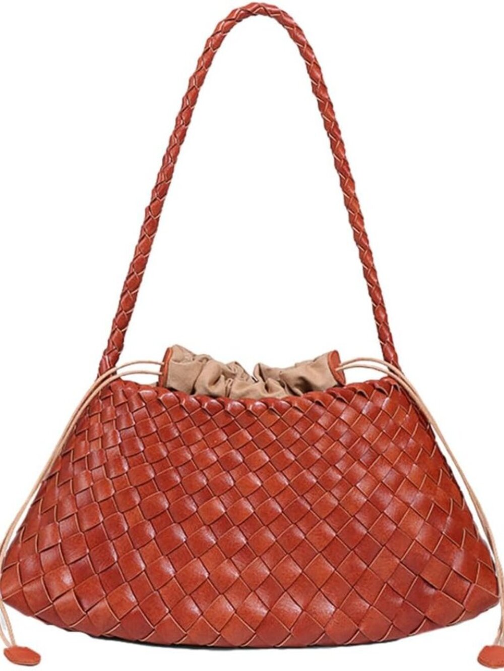 Woven Hobo Bags Women Trendy Suede Bucket Purse Shoulder Bag Tote Handbag | Soft